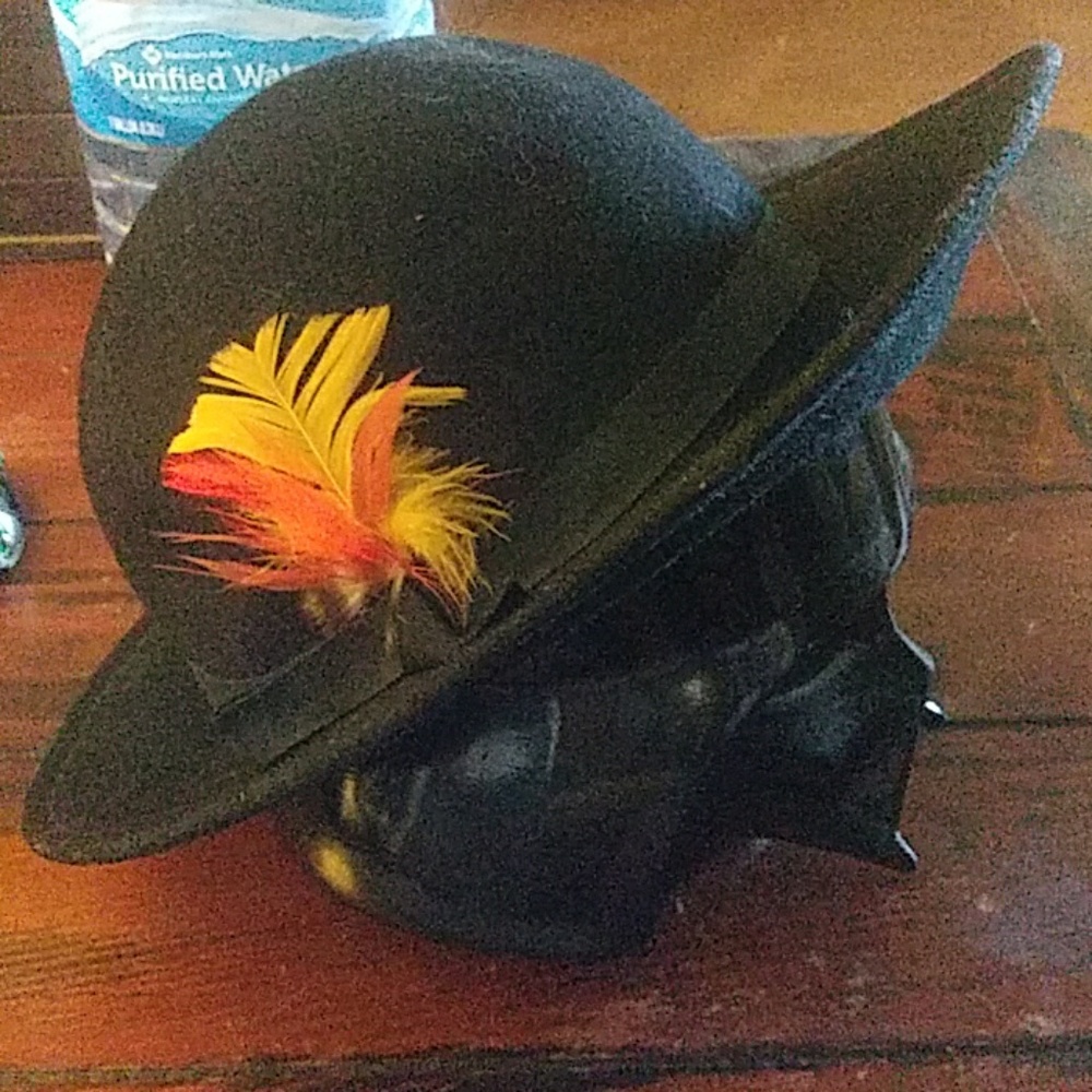 Glenover Vintage Black Wool Hat
